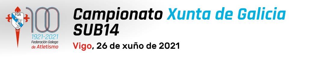  14º Campionato Xunta de Galicia.  Vigo, 26 xuño 2021