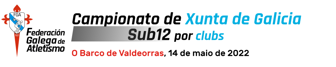  Campionato Xunta de Galicia sub12 por clubs.  O Barco de Valdeorras, 14 maio 2022