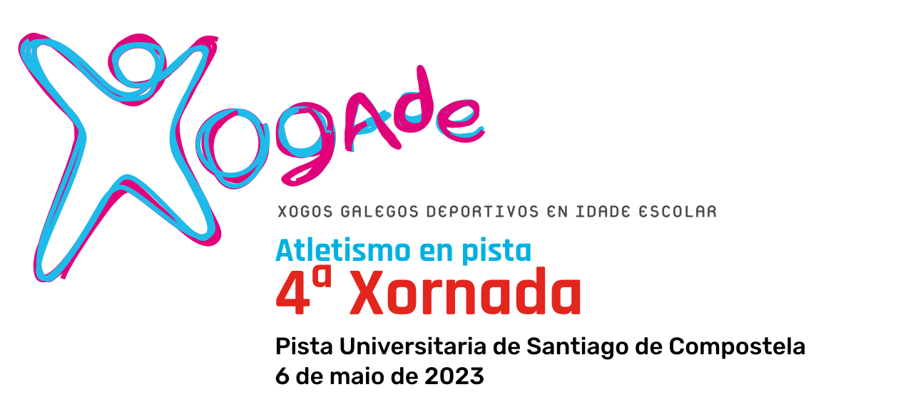  XOGADE Atletismo en pista I Xornada B.  Pista Universitaria de Santiago de Compostela, 6 maio 2023