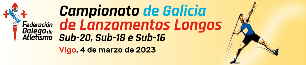  Campionato de Galicia de Lanzamentos Longos.  Estadio Municipal de Atletismo de Balaídos, 4 marzo 2023