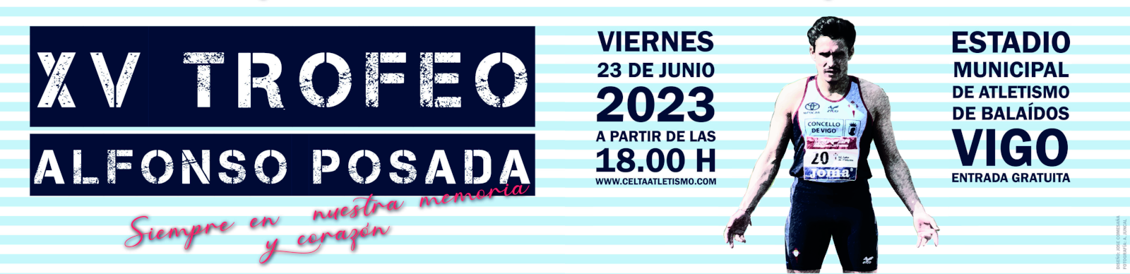  XV Trofeo Alfonso Posada.  Estadio Municipal de Atletismo de Balaídos, 23 junio 2023