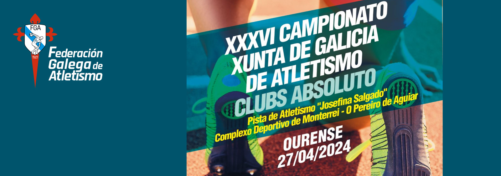  XXXVI Campionato Xunta de Galicia absoluto de clubs.  Pista de Atletismo Josefina Salgado, 27 abril 2024