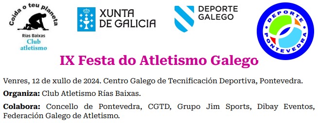  IX Festa do Atletismo Galego.  Centro Galego de Tecnificación Deportiva, 12 xullo 2024