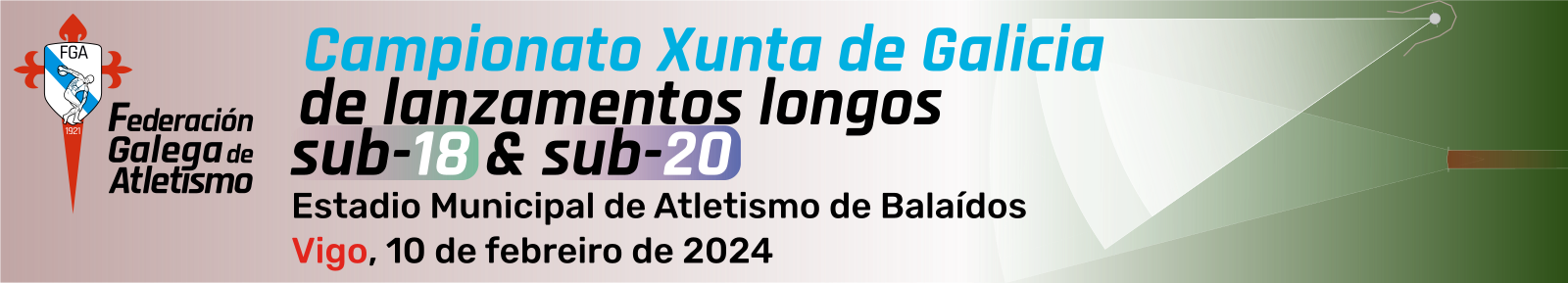  VIII Campionato Xunta de Galicia de.  Estadio Municipal de Atletismo de Balaídos, 10 febreiro 2024
