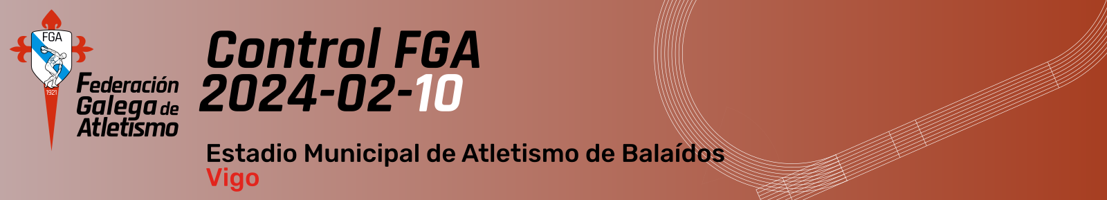  Control FGA AL 2024-02-10.  Estadio Municipal de Atletismo de Balaídos, 10 febreiro 2024