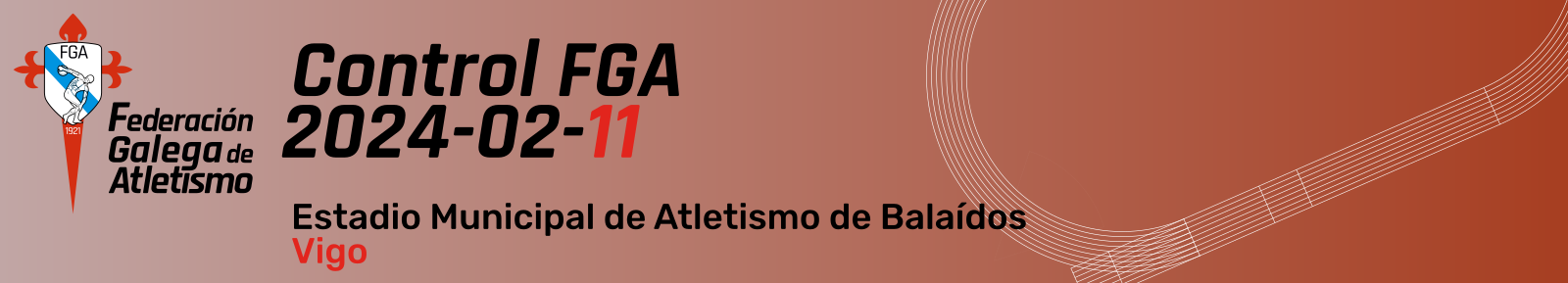  Control FGA AL 2024-02-11.  Estadio Municipal de Atletismo de Balaídos, 11 febreiro 2024