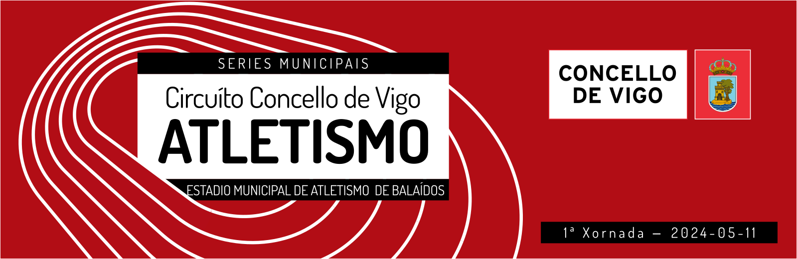  Serie Municipal Concello de Vigo de Atletismo en Pista - Xornada 1.  Estadio municipal de atletismo de Balaídos, 11 maio 2024